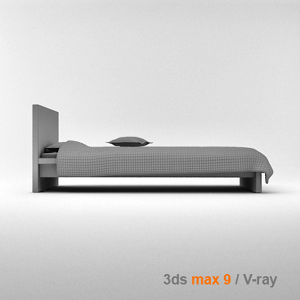dxf architectural visualization - MALM bed 90 by lajhar